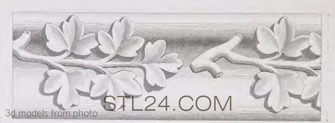 Бордюры (MOULDING_0083 -  | 3D model 3DSMAX / OBJ / STL) 3D модель для ЧПУ станка